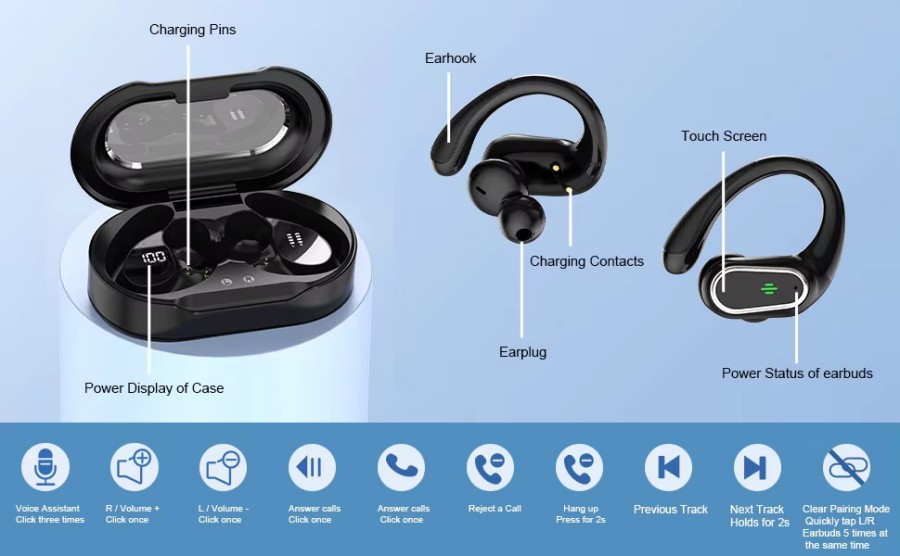 HE-057-Bluetooth Earphone factory