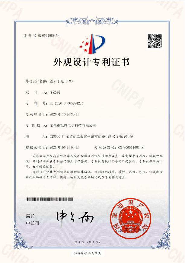 HUIEN Certifications